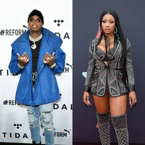 Mike Coppola/Getty Images (Moneybagg Yo) / Dimitrios Kambouris/Getty Images (Megan Thee Stallion)