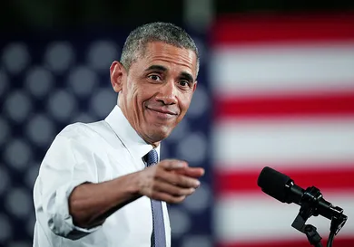 President Obama Speaks On Automotive And Manufacturing Industry At Ford Michigan Assembly Plant
