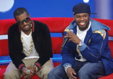BET 106 &amp; Park with Kanye West And 50 Cent