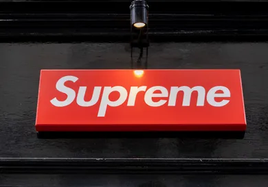 Fashion Label Supreme In London