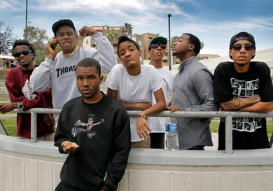 Odd Future is a 8 person hip hop collective (7 member arrived for the shoot) from Compton who are t