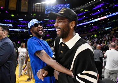 Celebrities At The Los Angeles Lakers Game