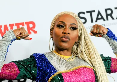 Lil Mo attends the Power Final Season Premiere held at
