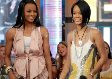 Cameron Diaz, Ciara and Mims Visit and Rihanna Co-Hosts MTV's "TRL" - May 8, 2007