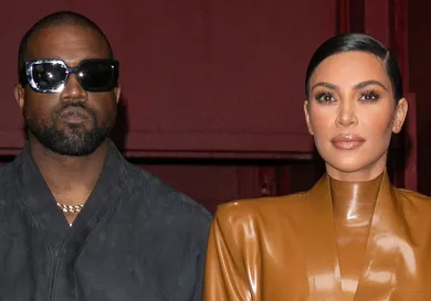 Kanye West &amp; Kim Kardashian Leave K.West's Sunday Service At Theatre Des Bouffes Du Nord - Paris Fashion Week Womenswear Fall/Winter 2020/2021
