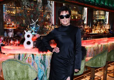 Kris Jenner Stops By To See The 818 Tequila Display At The Mayfair Supper Club At Bellagio Resort &amp; Casino