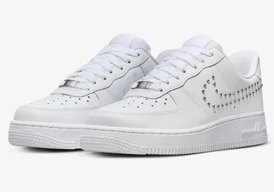 nike air force white and silver