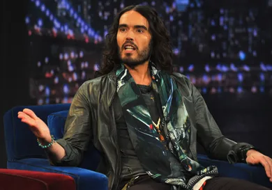 Russell Brand Visits "Late Night With Jimmy Fallon"