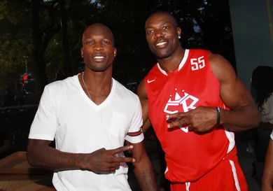 Ochocinco &amp; Terrell Owens  Attend The Entertainers Basketball Classic
