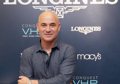 Longines Conquest V.H.P NY Launch With Andre Agassi