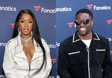 Remy Ma and Kevin Hart