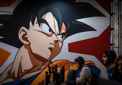 Akira Toriyama Dragon Ball Z graphic portrait seen during