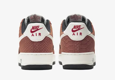 red snakeskin air force ones