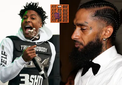 Youngboy: Cooper Neill/Getty Images; Nipsey: Shareif Ziyadat/Getty Images