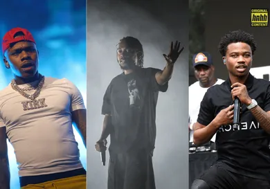 Kendrick Lamar:  Joseph Okpako/Getty Images DaBaby: JC Olivera/Getty Images Roddy Ricch:  Arik McArthur/WireImage/Getty Images