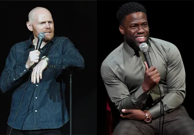 Bill Burr: Rick Diamond/Getty Images; Kevin Hart: Jamie McCarthy/Getty Images