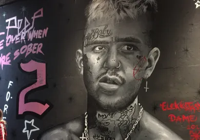 Lil Peep mural - photo captured by the author