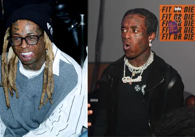 Lil Uzi Vert: Prince Williams/ Wireimage/Getty Images; Lil Wayne: Jeff Schear/Getty Images