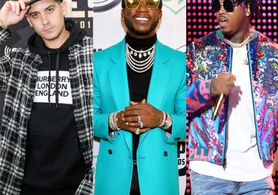 Kimberly White/Getty Images (G-Eazy), Paras Griffin/Getty Images (Gucci), Kevin Winter/Getty Images (Jeremih)