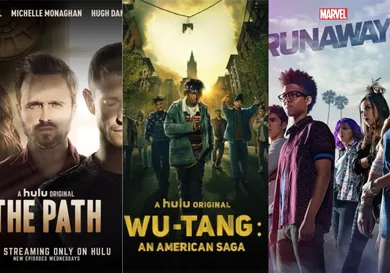 HULU TV Show Posters: The Path, Wu-Tang: An American Saga, Marvel's Runaways