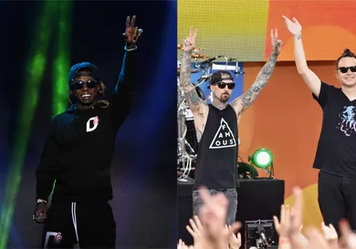 Lil Wayne: Ethan Miller/Getty Images; Blink-182: Mike Coppola/Getty Images
