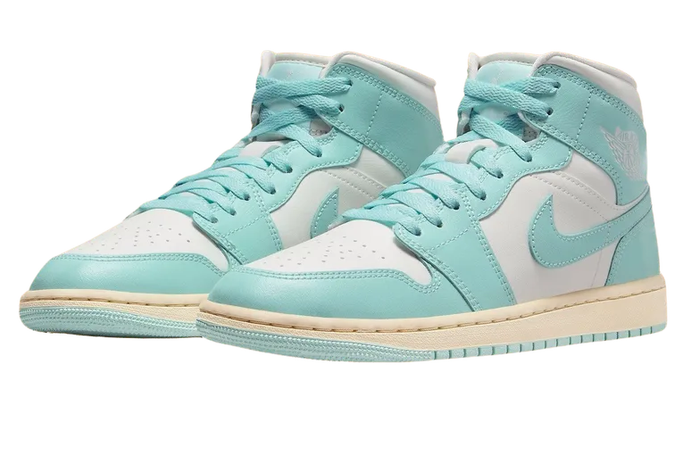 wmns air jordan 1 mid light dew