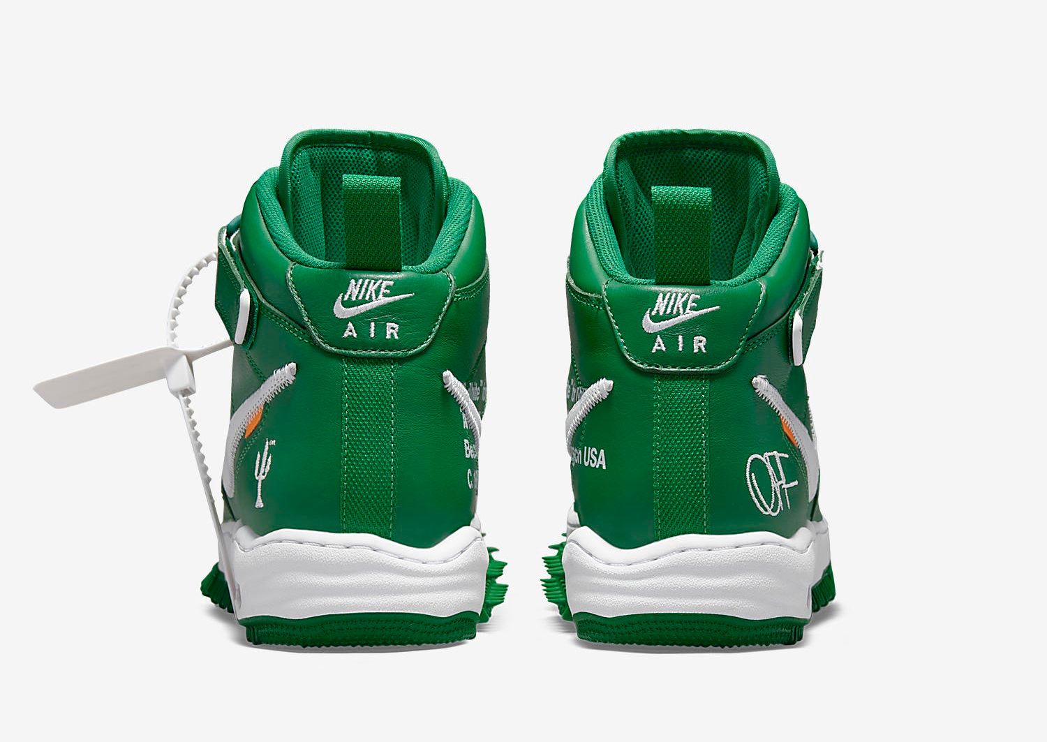air force x off white green