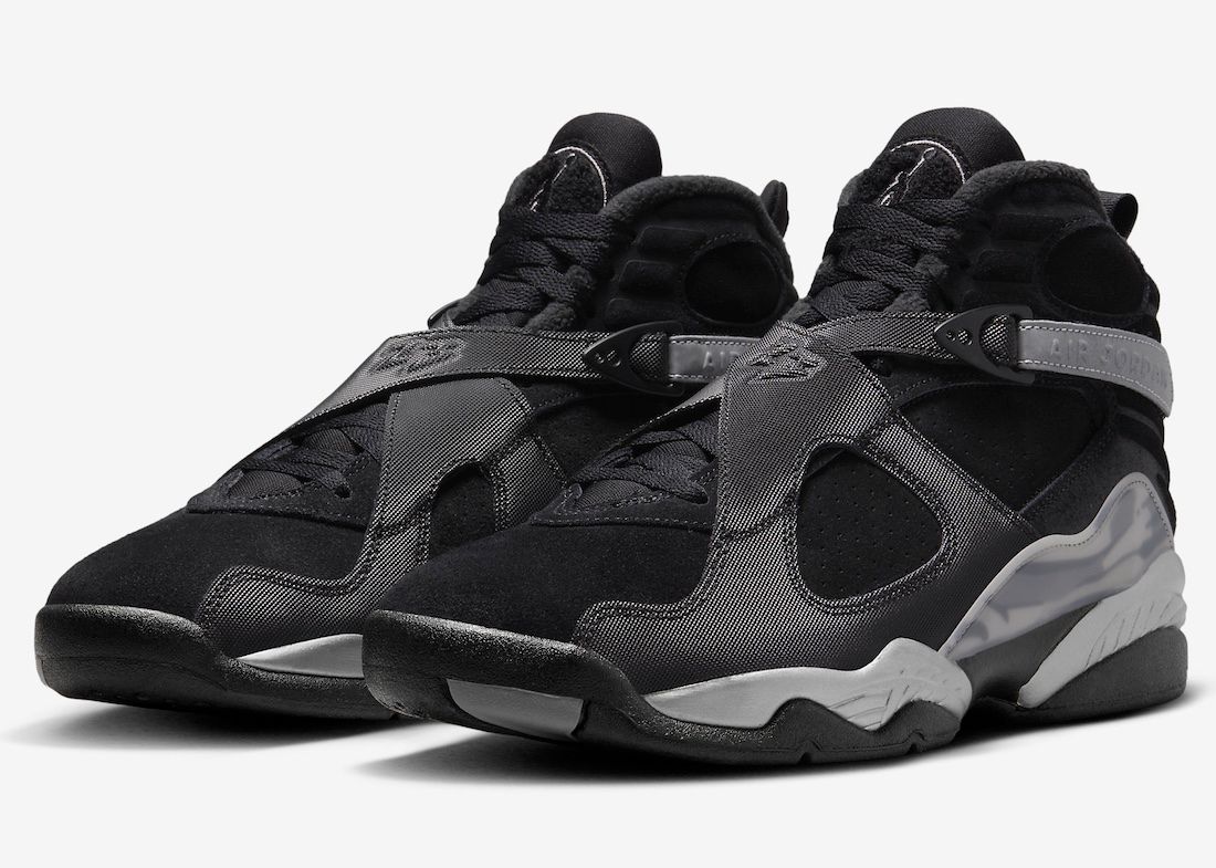 Air Jordan 8 Winterized “Gunsmoke” Receives Complete Photos