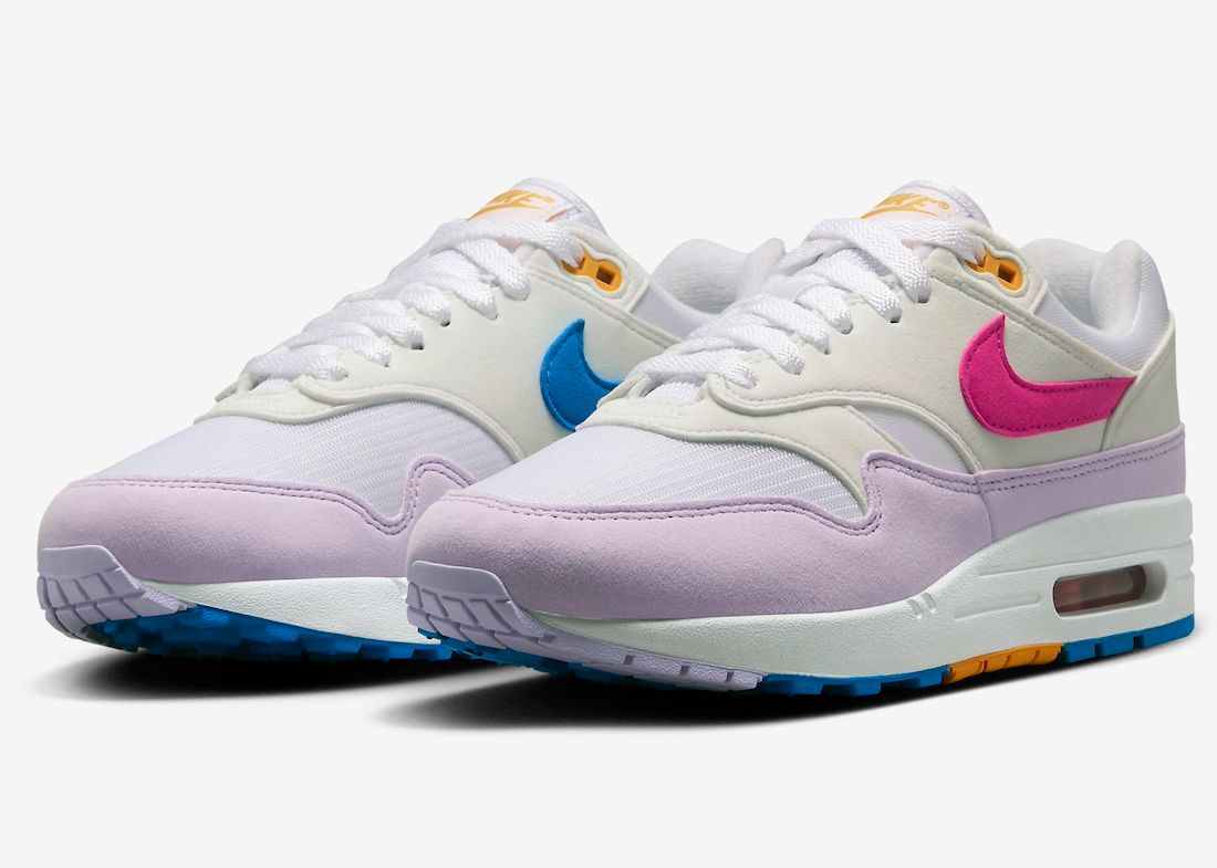 pink blue and purple air max
