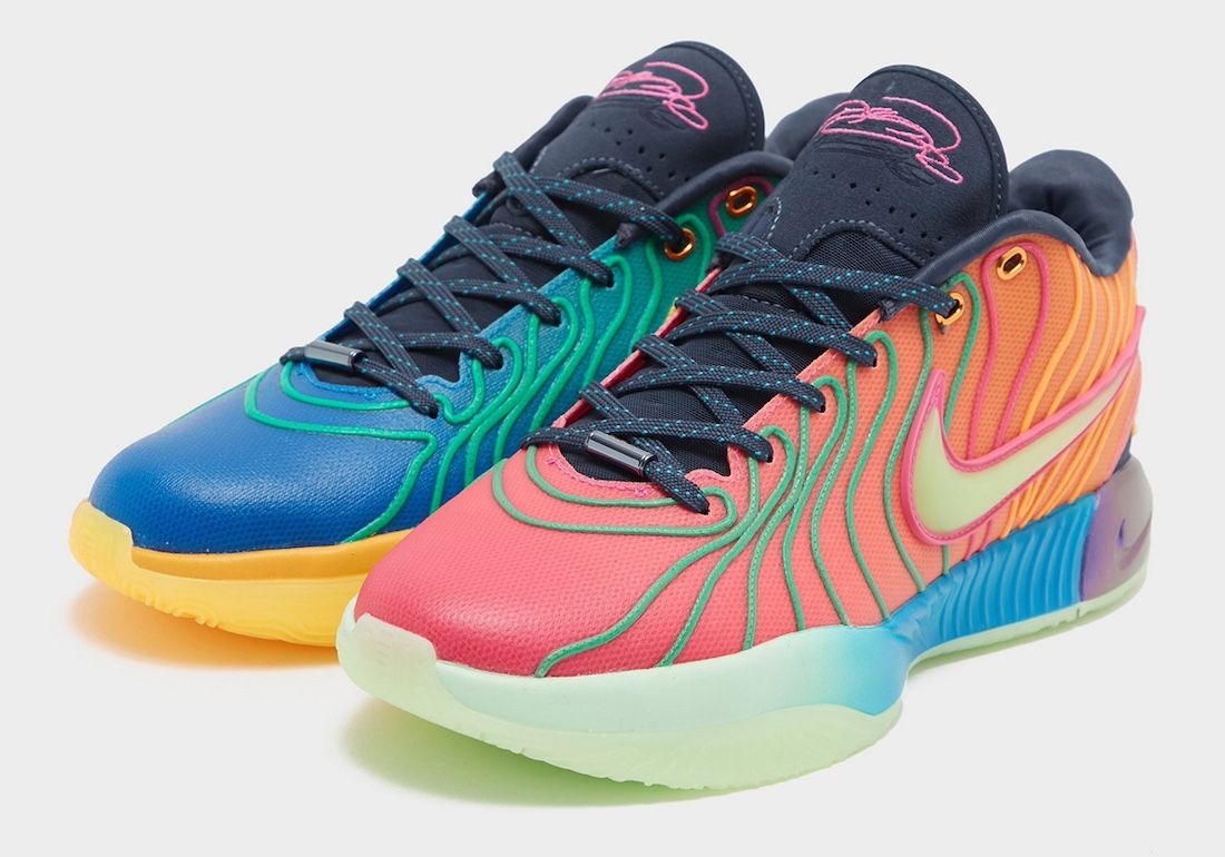 crazy colored basketball shoes