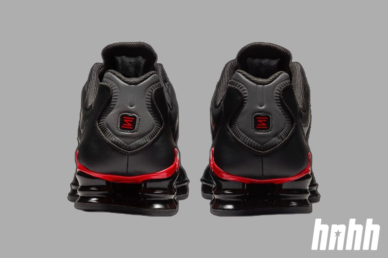 nike shox tl black red