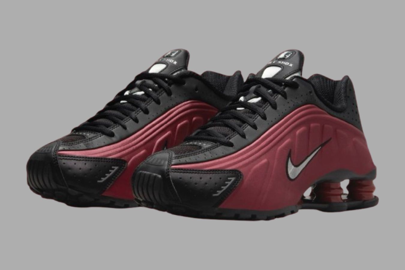 A Fresh Look For The Nike Shox R4 In “Black/Team Red”