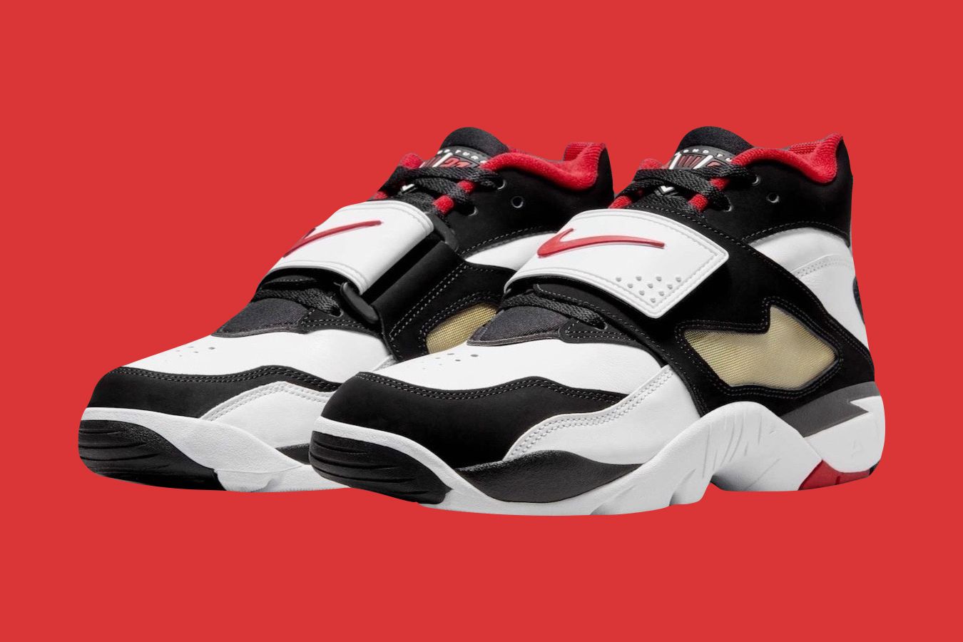 red and white deion sanders shoes