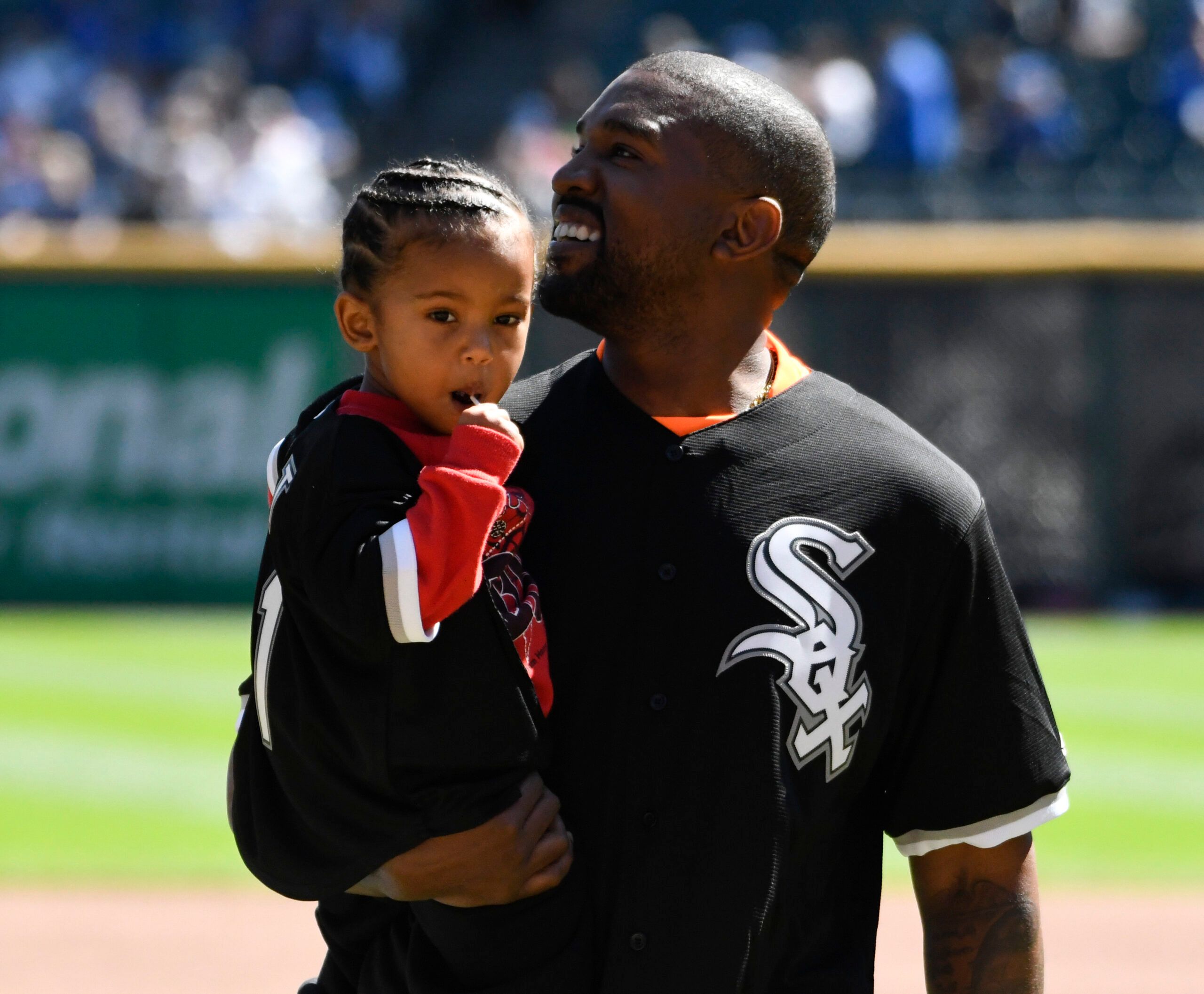 Kanye West Claims Saint West \u0026 Adonis Graham Are Friends, image size:2560x2114