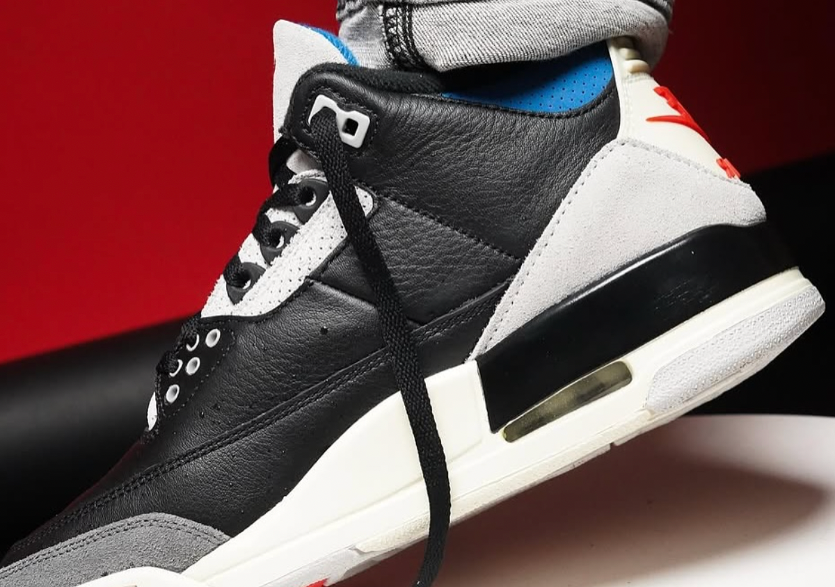 jordan 3 fragment on feet