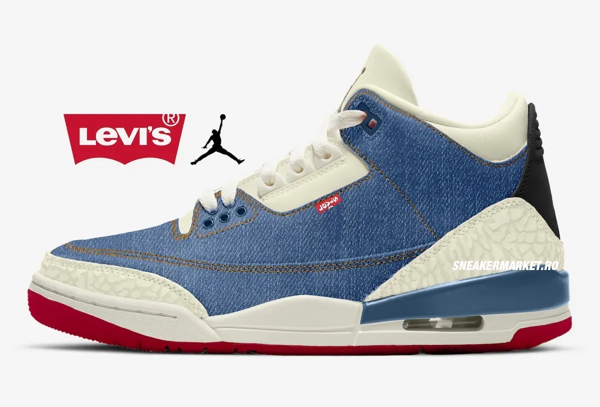 A Second Levi's x Air Jordan 3 Surfaces Online