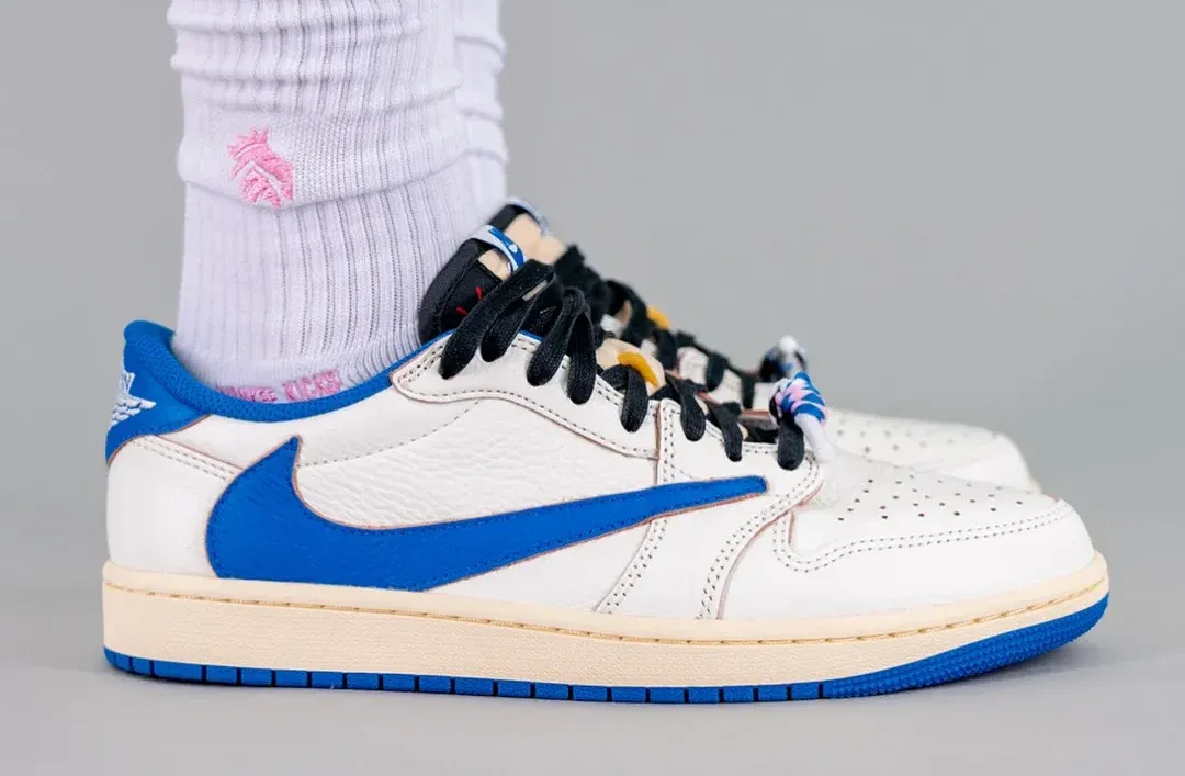 The Travis Scott x Fragment Air Jordan 1 Low OG Is Back On Feet