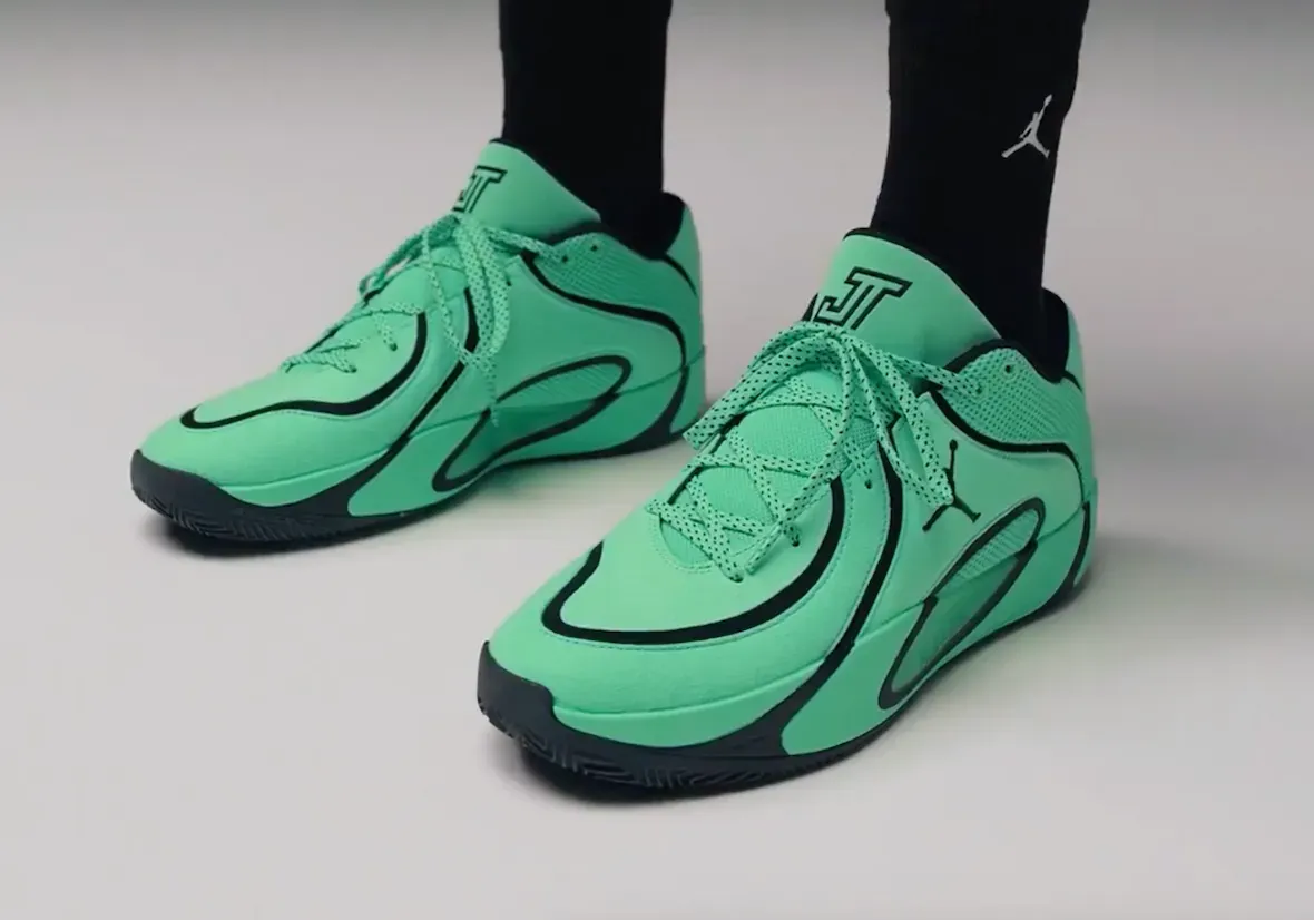 The Jordan Tatum 4 “Green Glow” Lights Up The Court