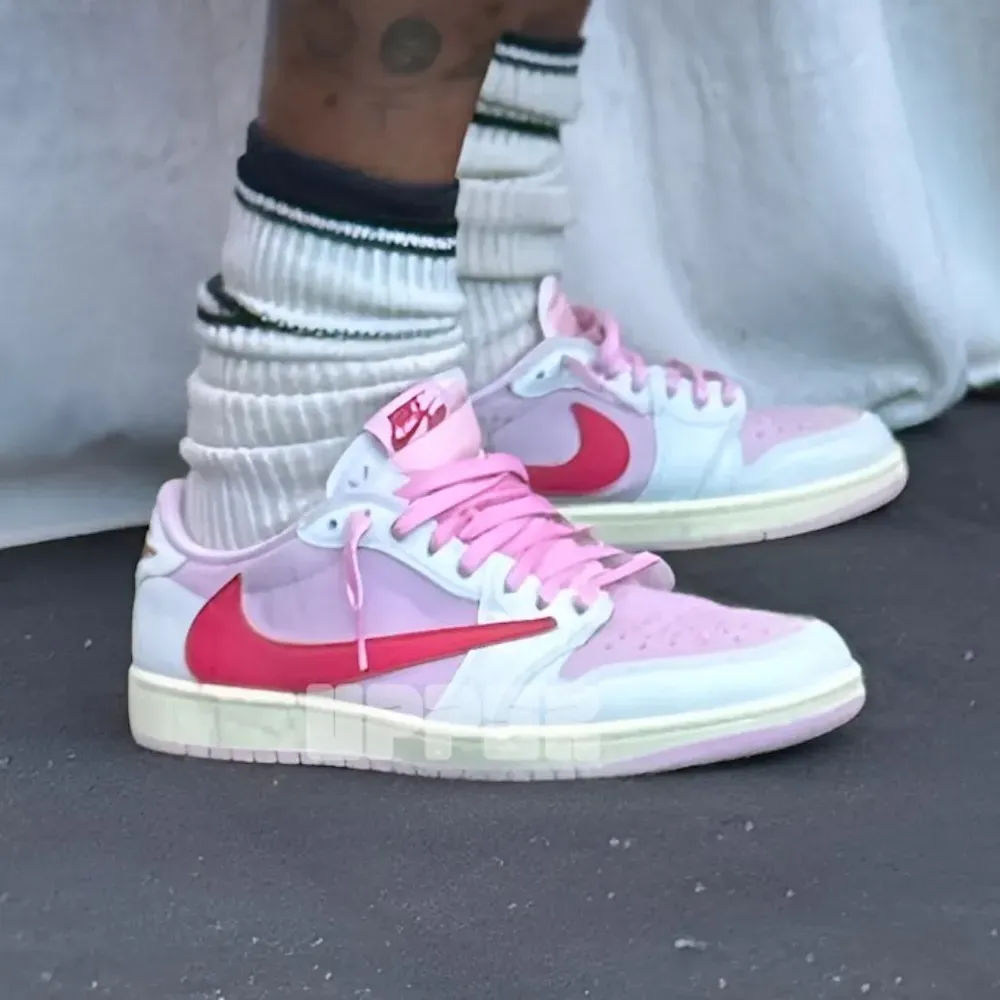 Travis Scott's “Shy Pink” Air Jordan 1 Low OG Pack Set To Release
