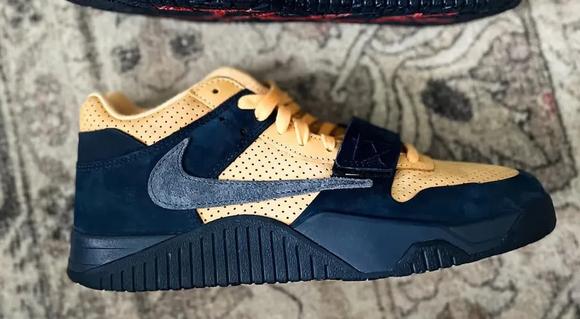 Travis Scott Jordan Jumpman Jack “Navy/Yellow” Sample