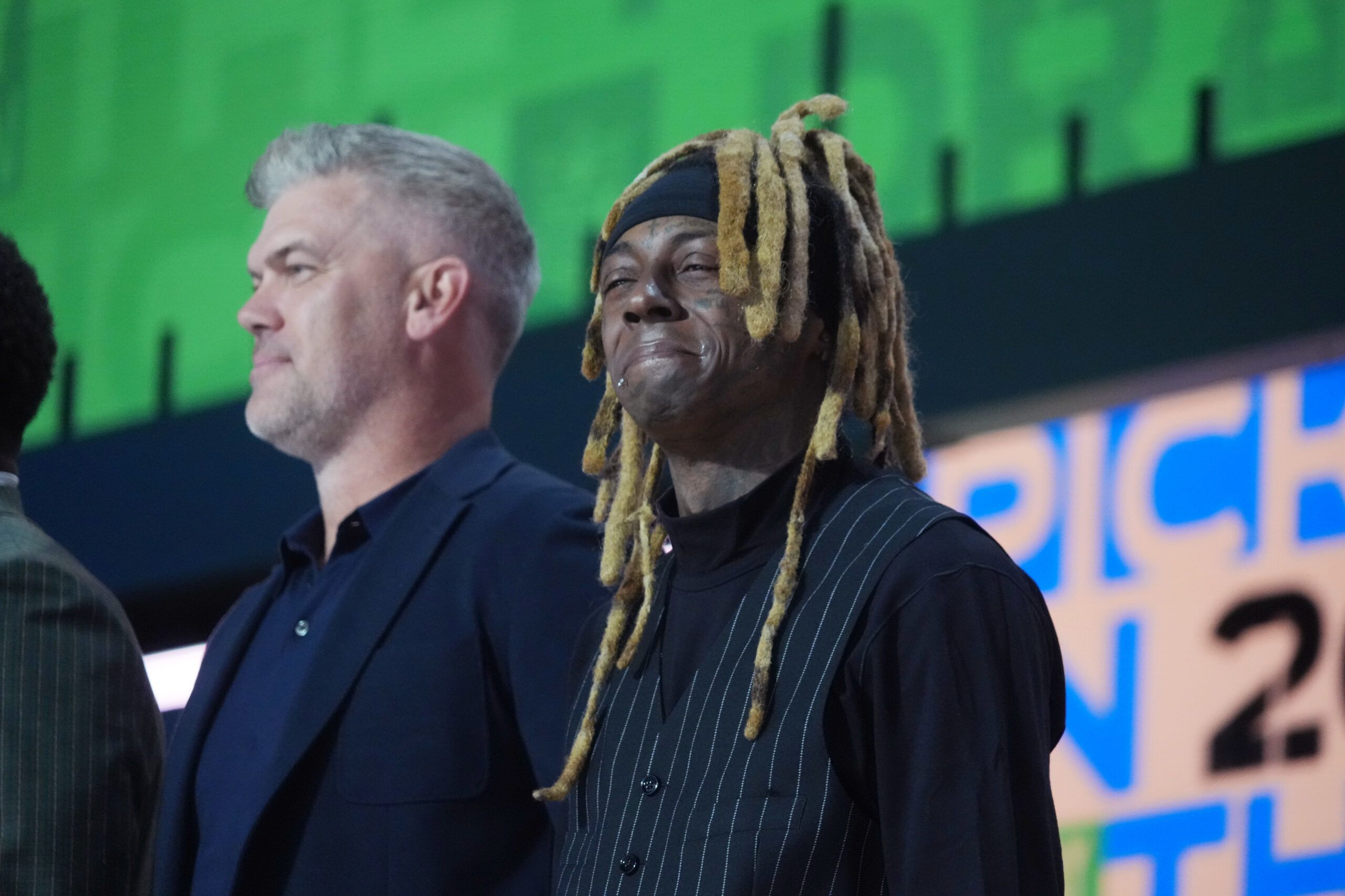 Lil Wayne at the 2025 NFL Draft in Green Bay