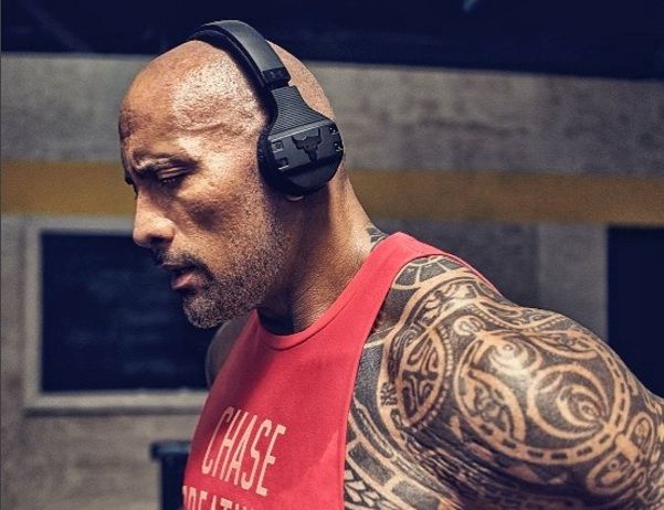 The Rock Introduces His New Under Armour Headphones