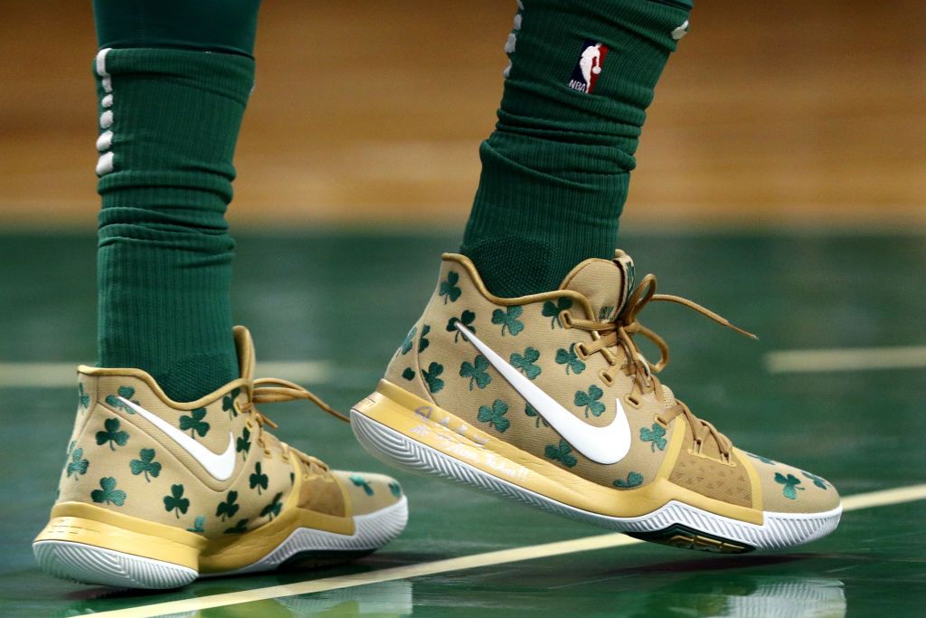 kyrie irving shoes white gold