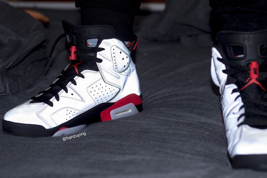 Air Jordan 6 “Reflective Infrared” On-Foot Images Revealed