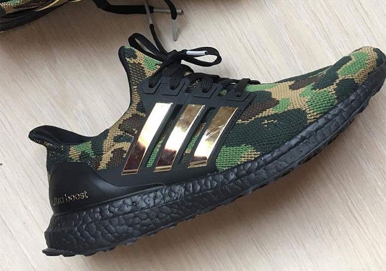 BAPE x Adidas UltraBoost Collab Surfaces: First Look BAPE x Adidas UltraBoost Collab Surfaces: First Look