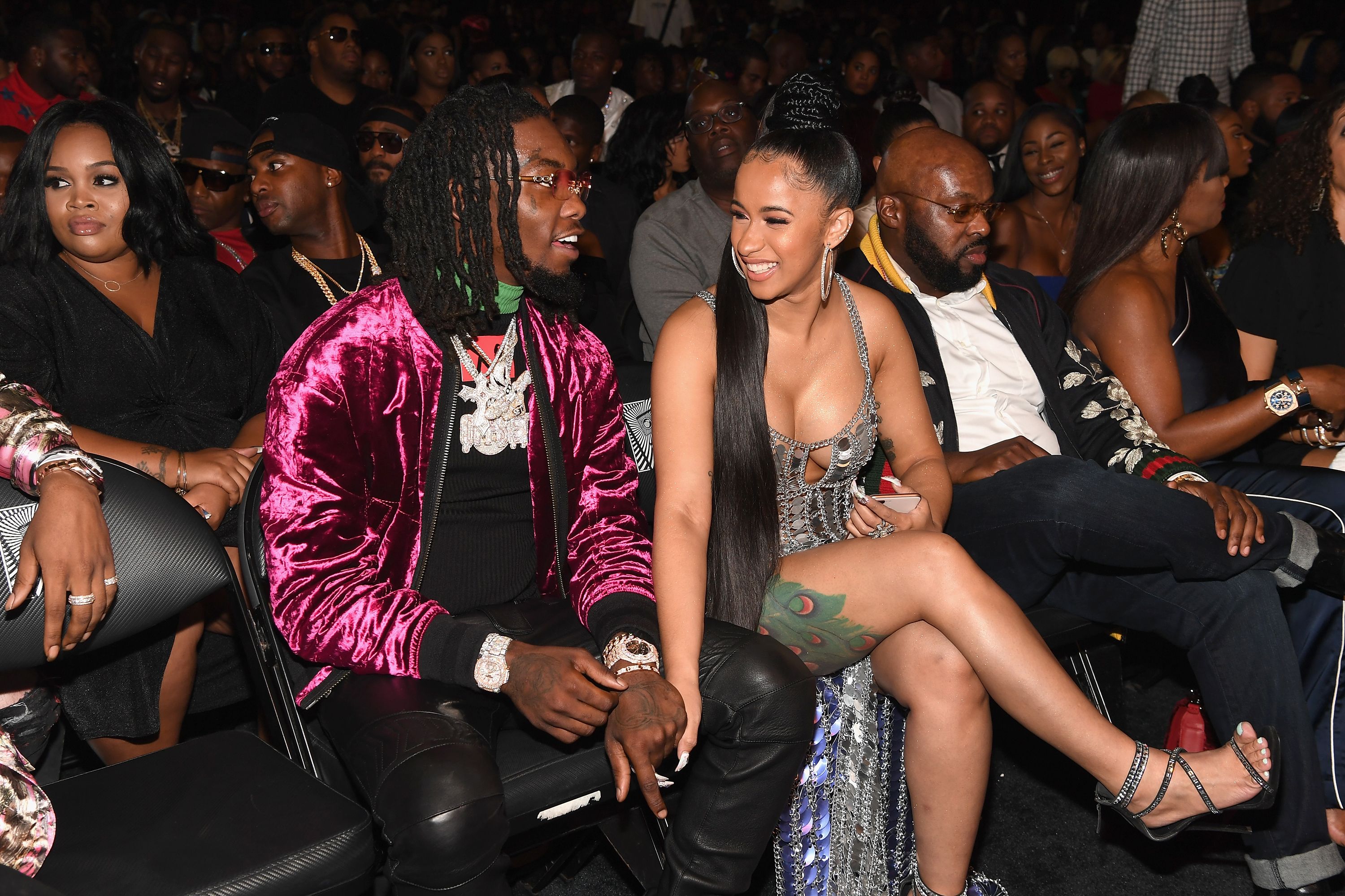 Offset Gets Cardi B’s Name Tattooed on Neck