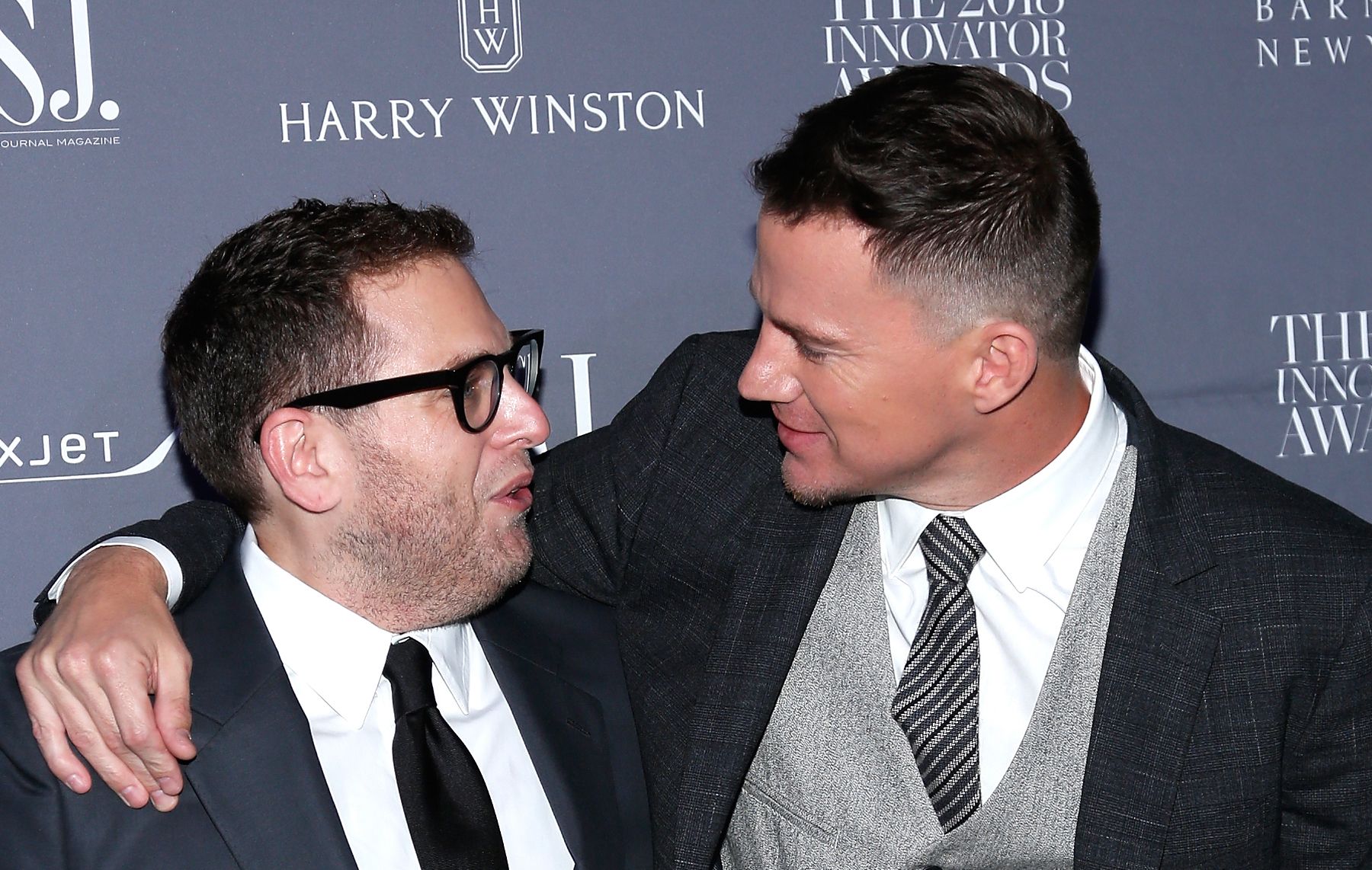 HWC Trading FR A4 Jonah Hill & Channing Tatum 21 Jump Street - A4 Framed Regali Stampati Autografo Firmato Immagine Per Gli Appassionati Di
