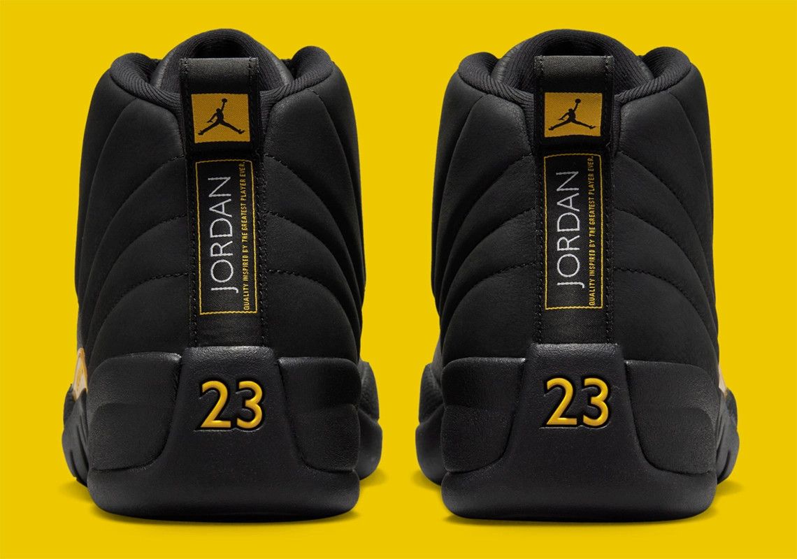 jordan 12 black and gold